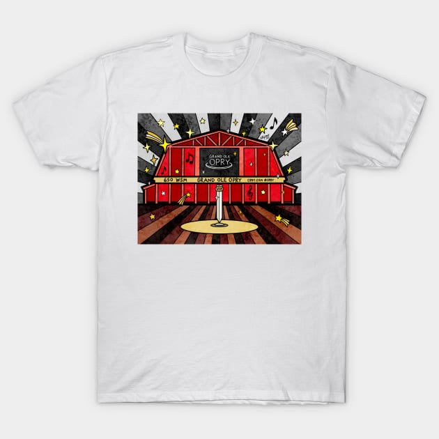 Grand Ole Opry Concert T-Shirt by Kelly Louise Art